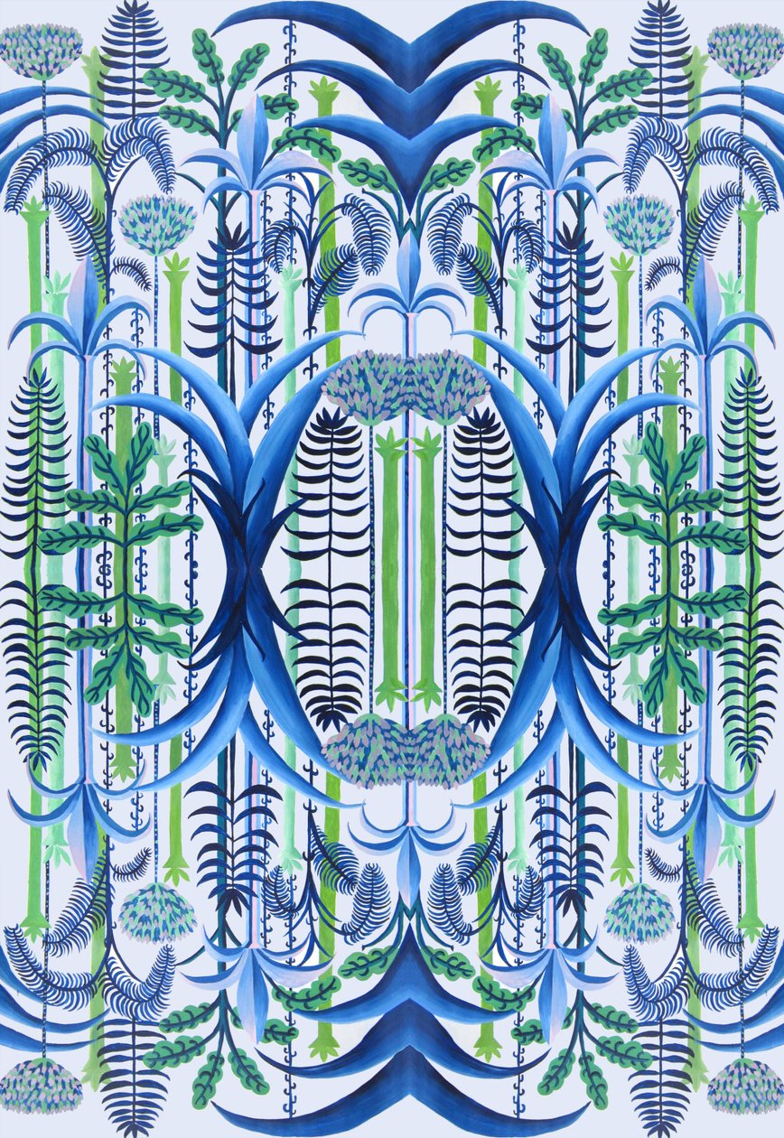 Tapéta, 2016 (akril, papír) alkotó: Charlotte Orr