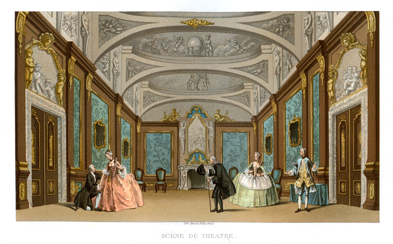 Jelenet egy színdarabból, 1885. alkotó: Charpentier