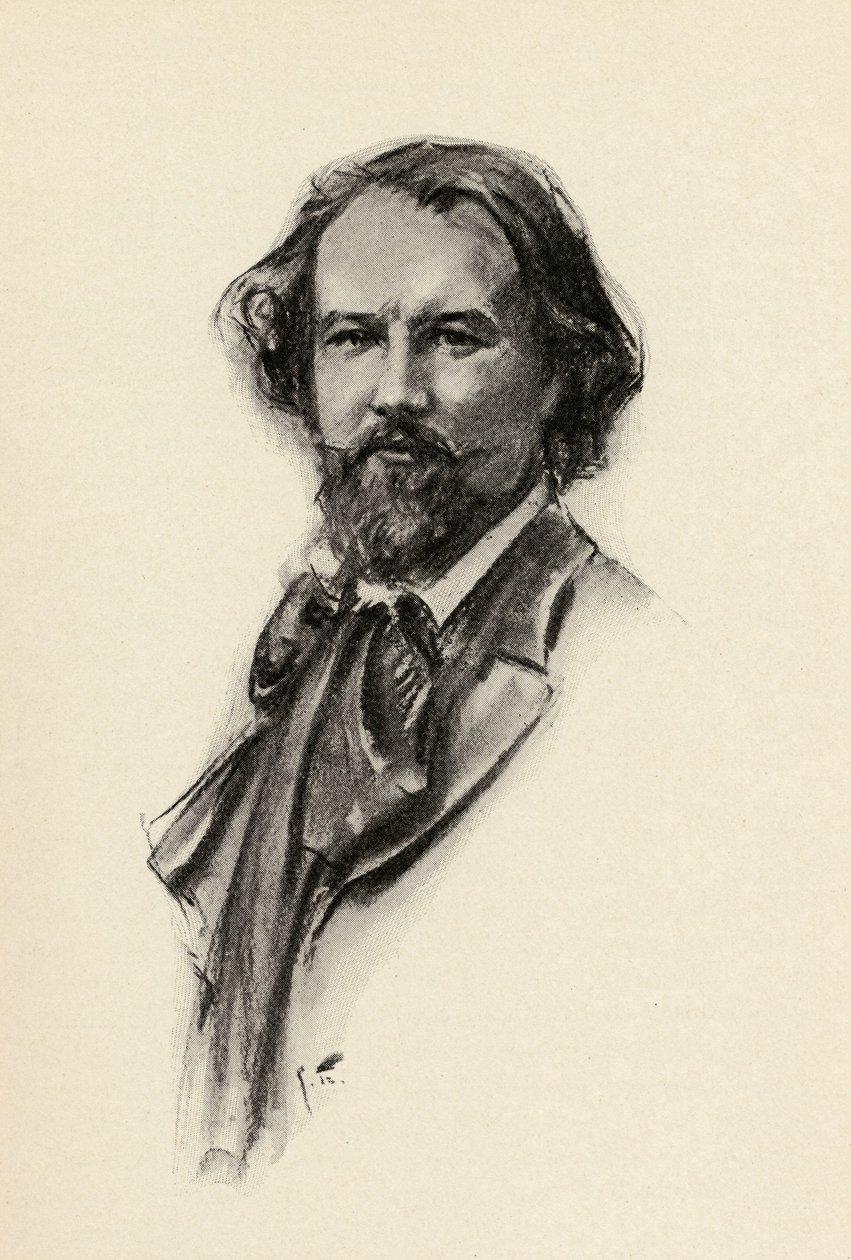 Gustave Charpentier (1860-1956) illusztrációja Olin Downes „A zene csábítása” című művéből, 1922 alkotó: Chase Emerson