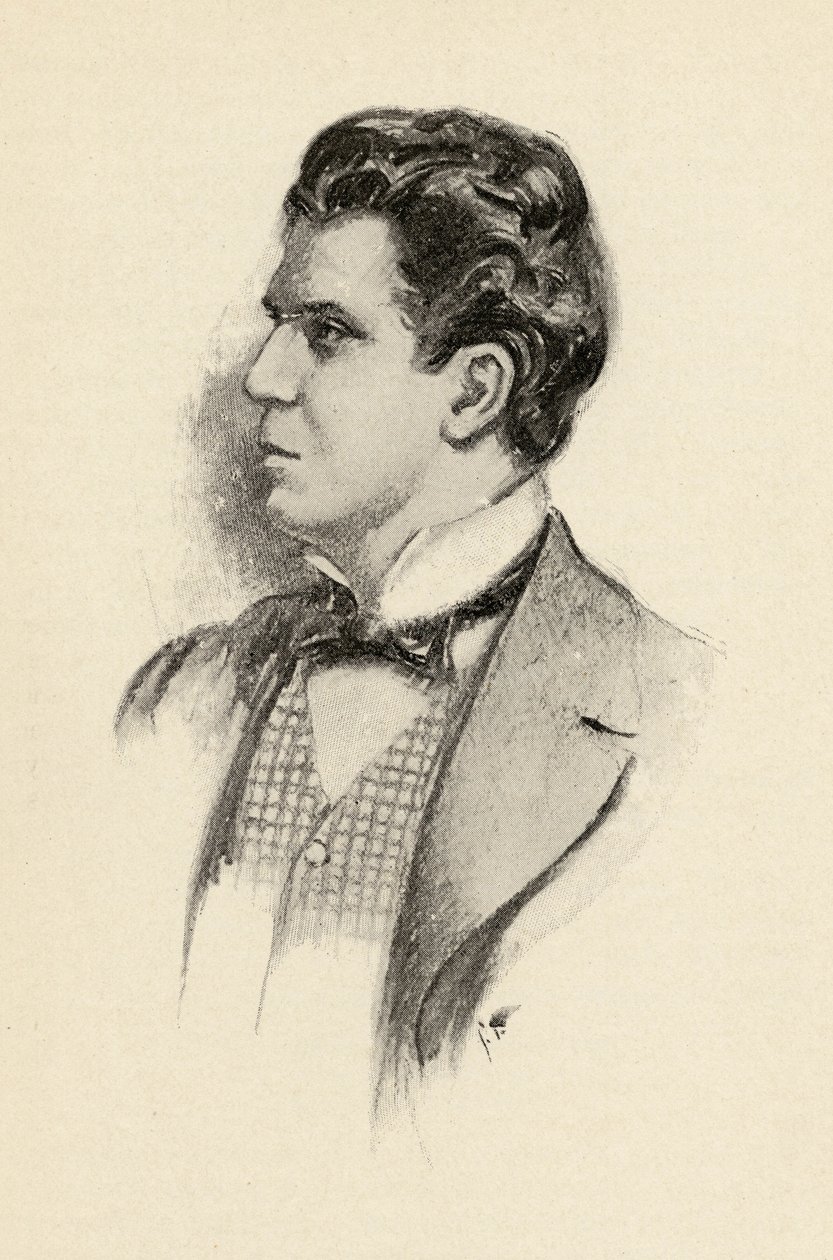Pietro Mascagni (1863-1945) illusztrációja Olin Downes 