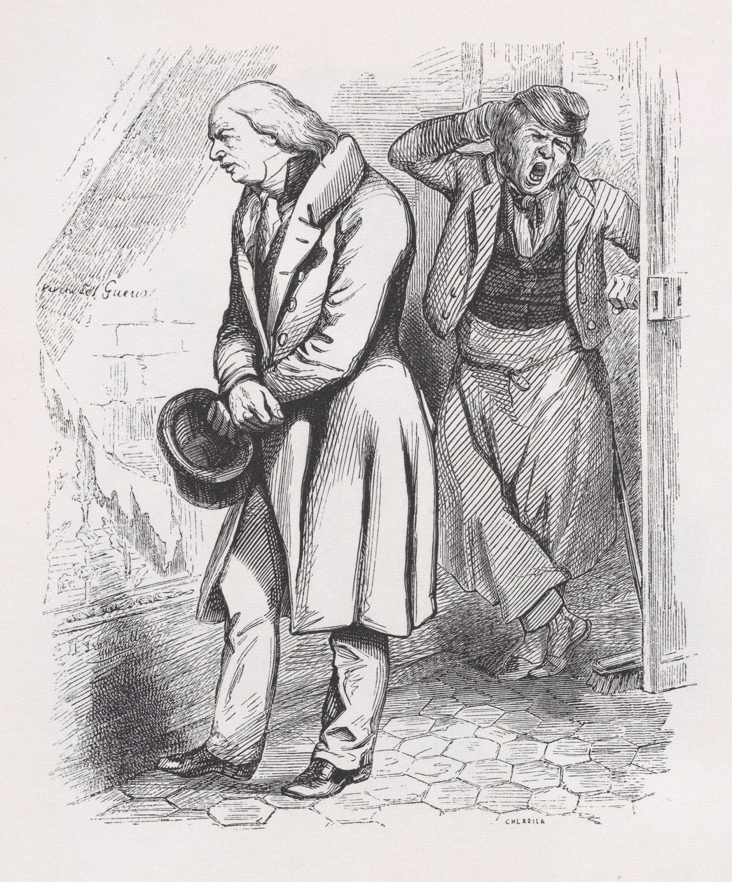 A padlás a Béranger teljes műveiből, 1836. alkotó: Cherrier