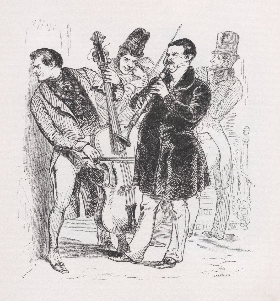 A nászéjszaka Béranger teljes műveiből, 1836. alkotó: Cherrier