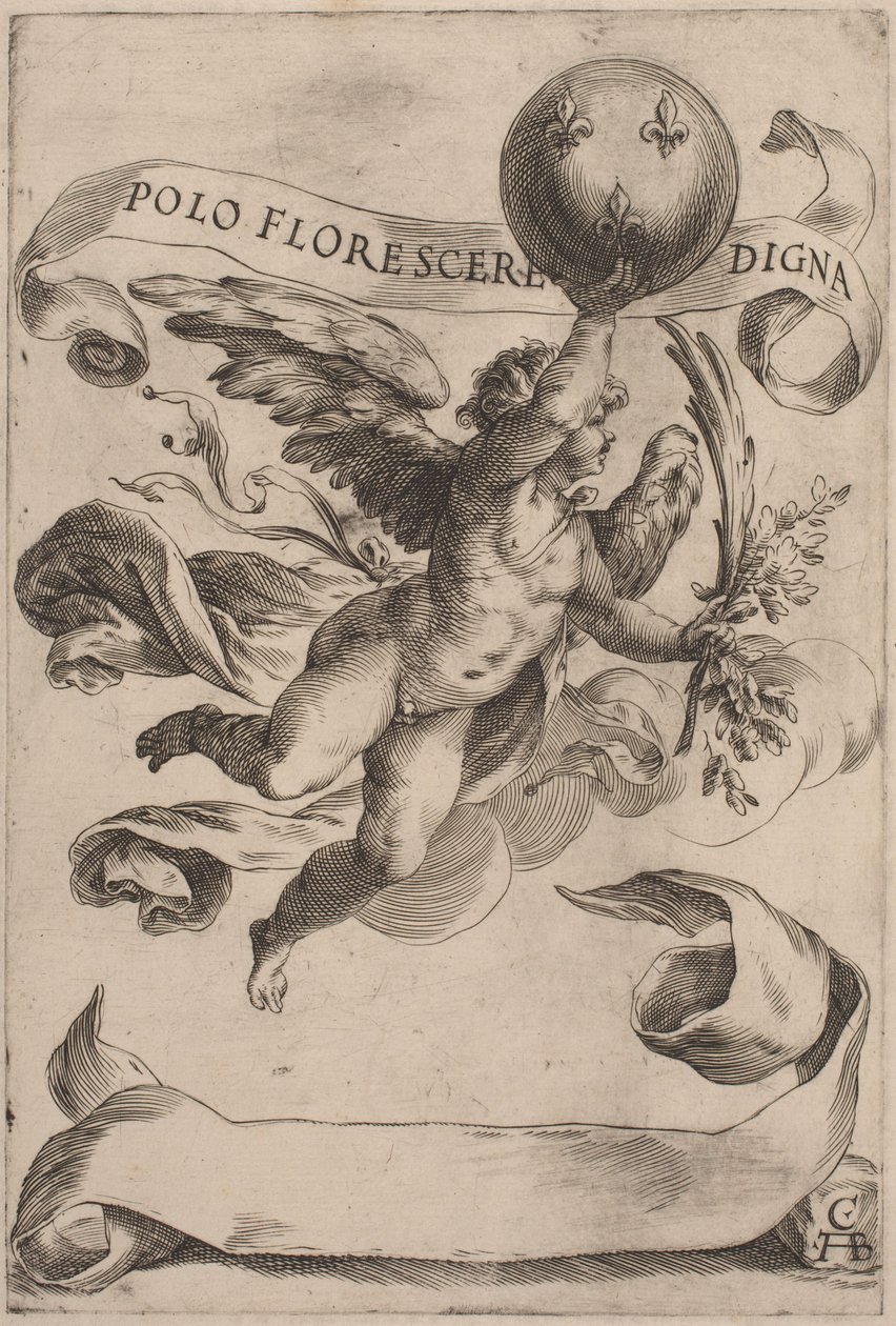 Zseni a Medici-címerrel, 1605. alkotó: Cherubino Alberti