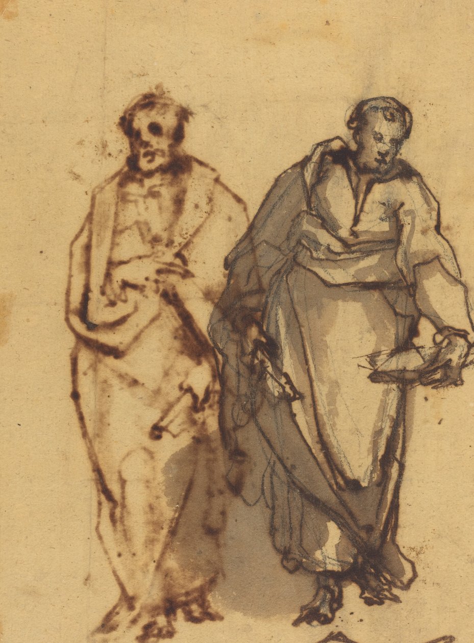 Két terített figura alkotó: Cherubino Alberti