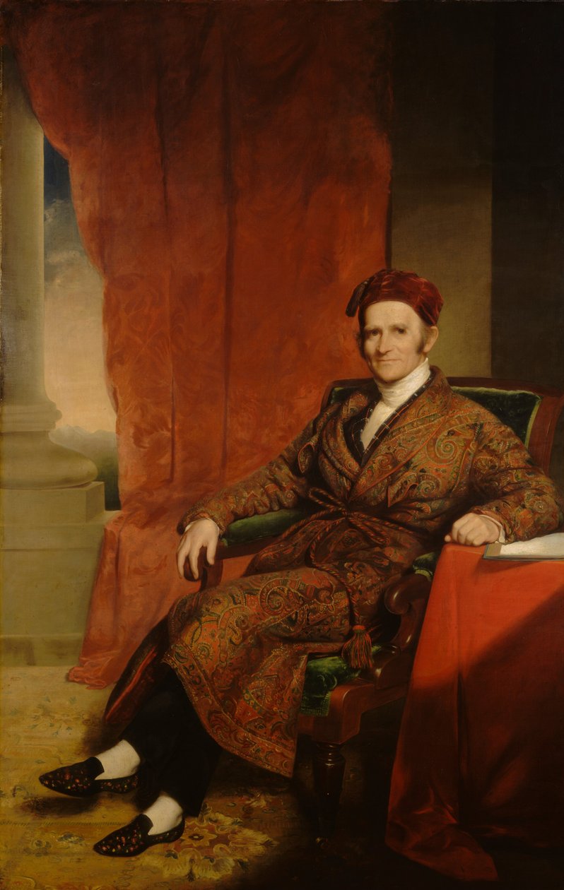 Amos Lawrence, 1845 körül (olaj, vászon) alkotó: Chester Harding