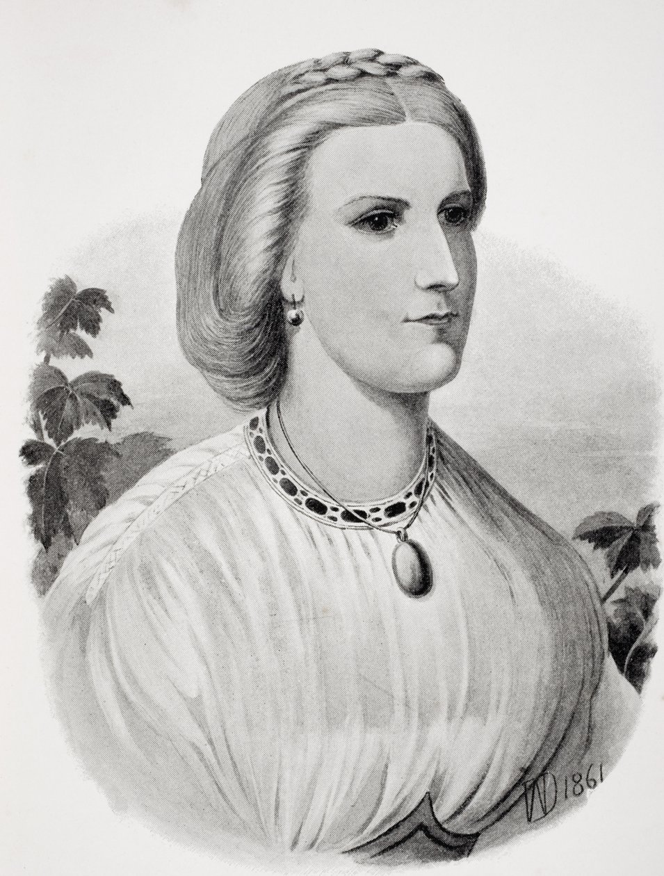 Lady Isabel Burton (1831-96) menyasszonyként, Isabel Burton (1831-96) 1893-ban megjelent "Sir Richard Burton kapitány élete II. kötetéből" alkotó: Chevalier Louis William Desanges