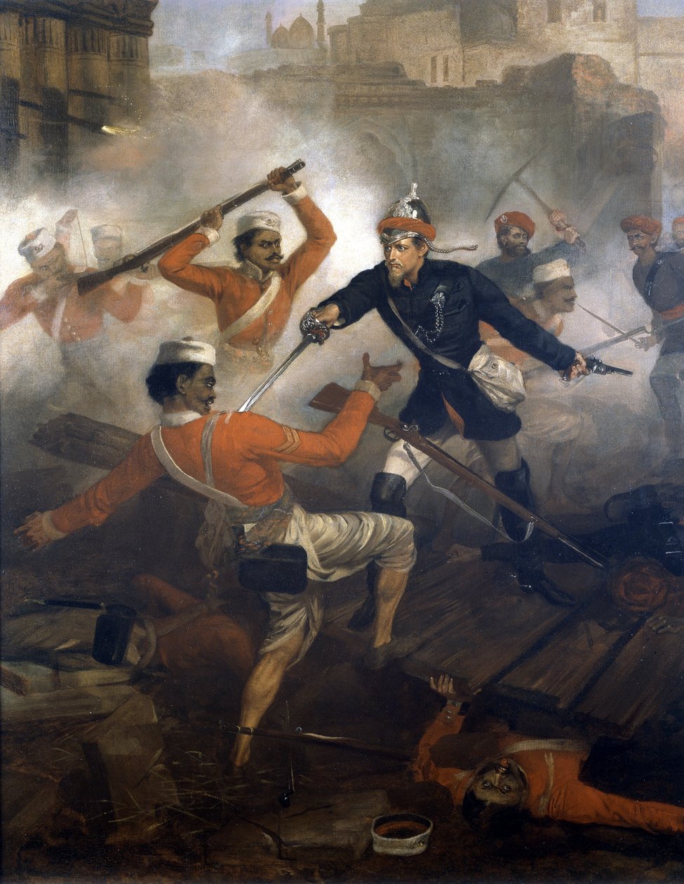 William Alexander Kerr hadnagy (1832-1919), aki az indiai lázadás során megkapta a Viktória-keresztet, 1857. július, 1860 körül (olaj, vászon) alkotó: Chevalier Louis William Desanges