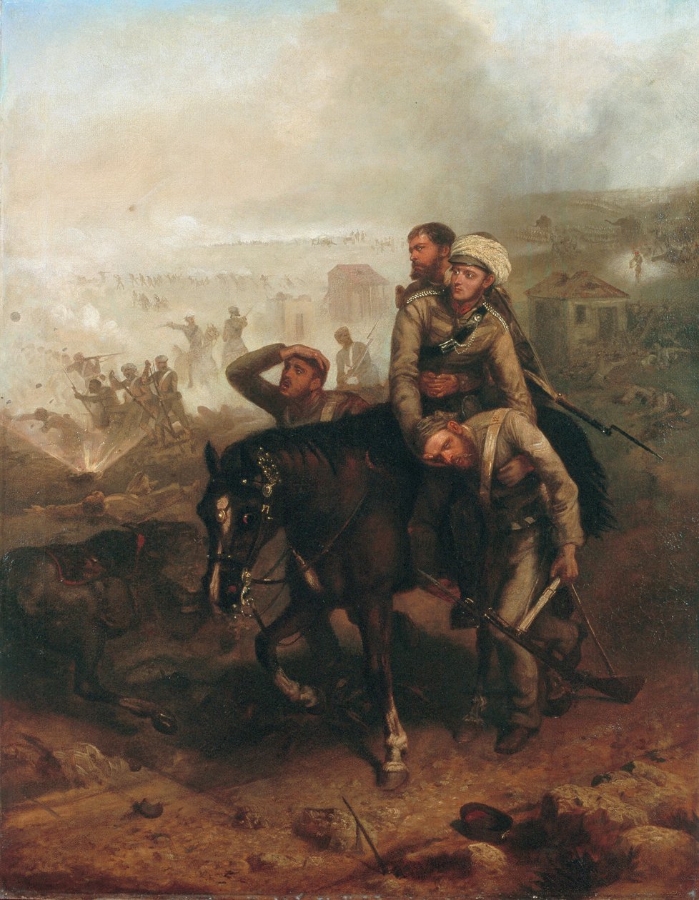 William George Cubitt hadnagy (1835-1903) a Viktória-kereszt kitüntetése Lucknowban, az indiai lázadás idején, 1857. június 30-án, 1860 körül. alkotó: Chevalier Louis William Desanges