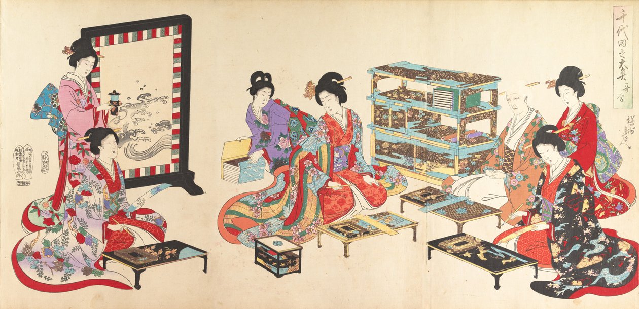 Chiyoda Castle Album of Women, 1895., 1895. alkotó: Chikanobu Yoshu