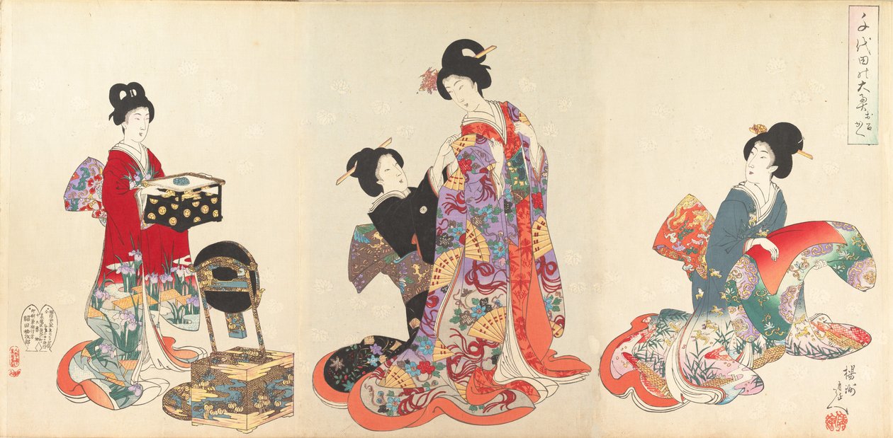 Chiyoda Castle Album of Women, 1895., 1895. alkotó: Chikanobu Yoshu