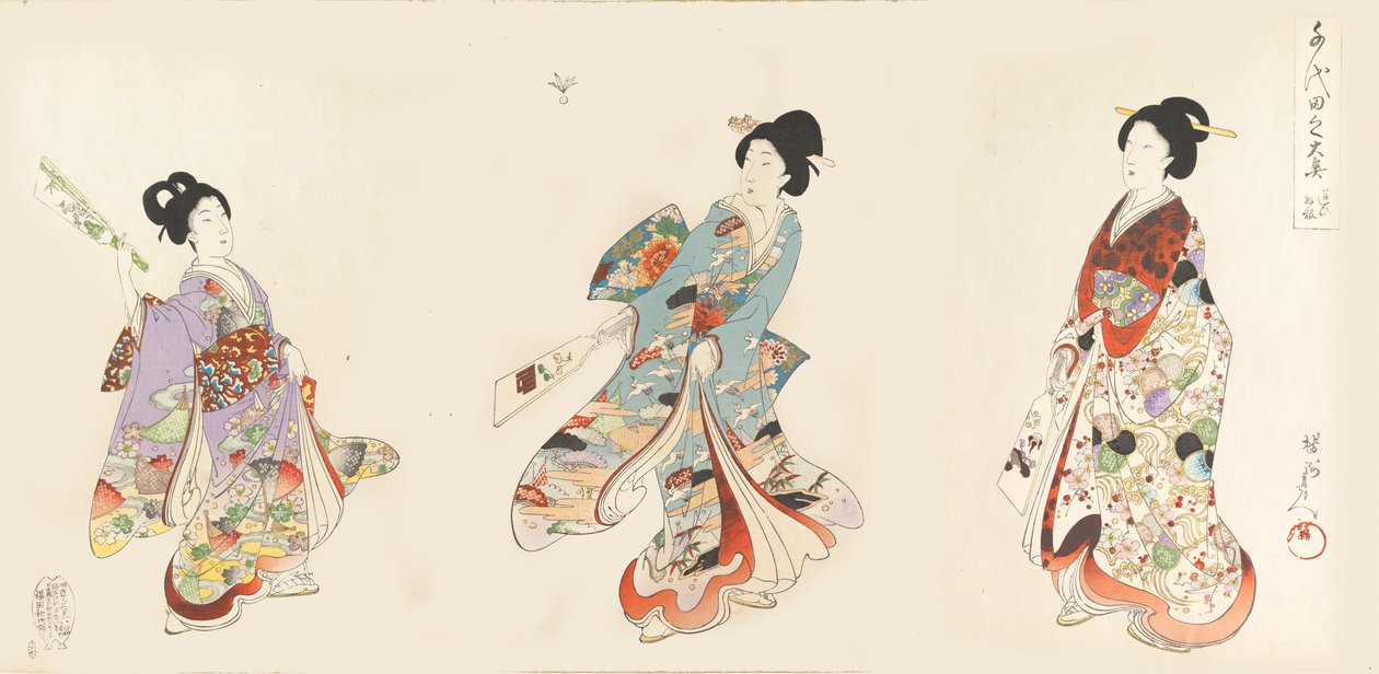 Chiyoda Castle Album of Women, 1895., 1895. alkotó: Chikanobu Yoshu