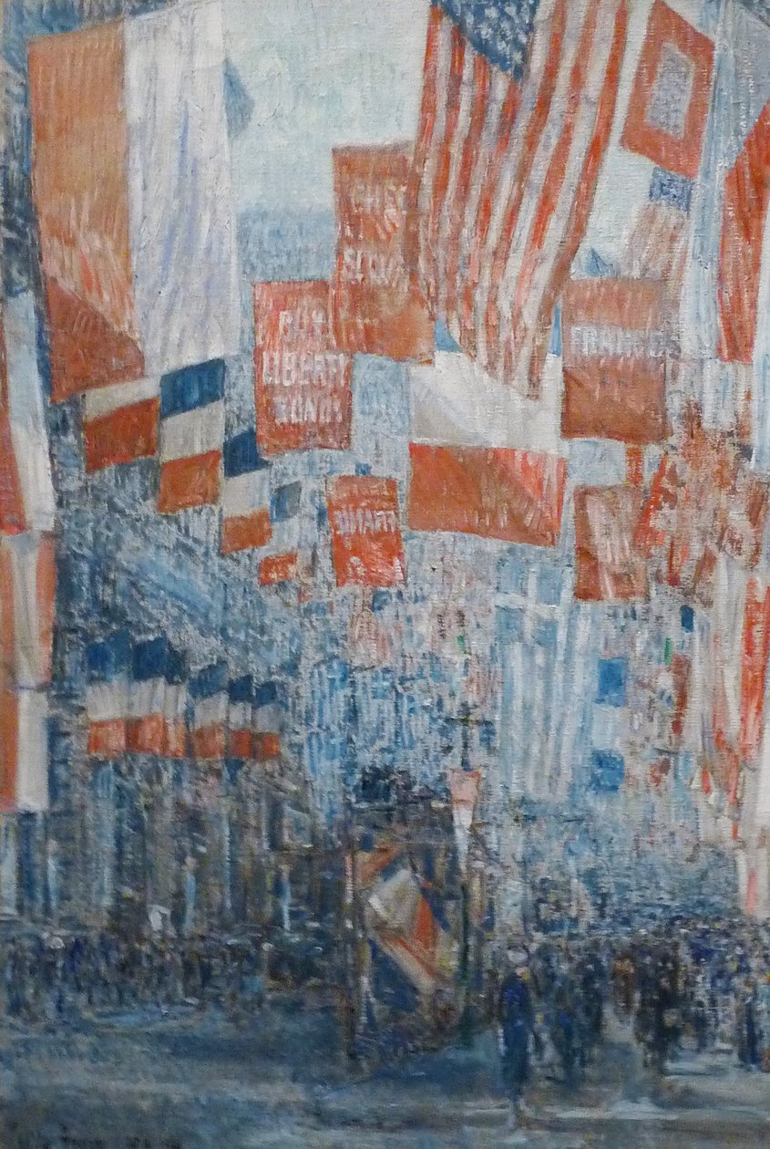 Avenue of the Allies, 5th Avenue, New York alkotó: Childe Hassam