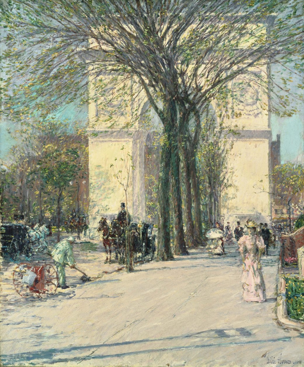 Washington Arch, Tavasz alkotó: Childe Hassam