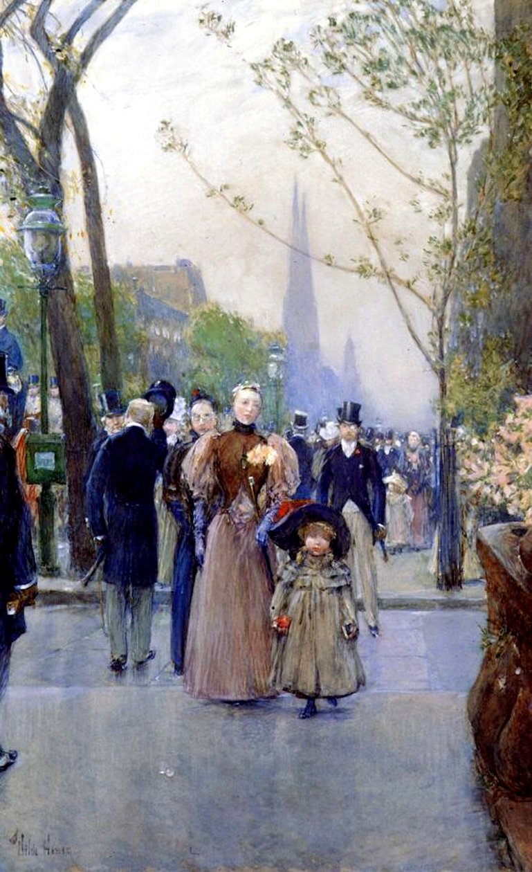 5. sugárút, vasárnap alkotó: Childe Frederick Hassam