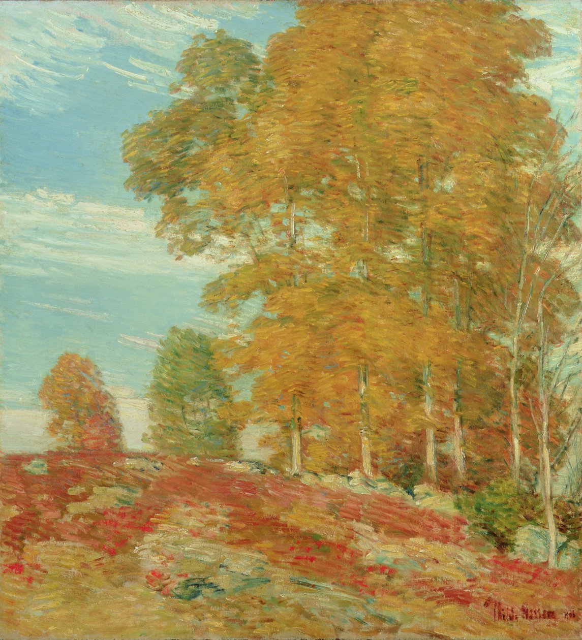 Autumn Hilltop, New England alkotó: Childe Frederick Hassam