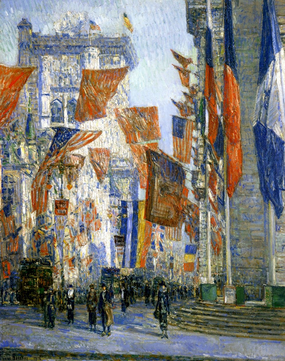 A szövetségesek sugárútja alkotó: Childe Frederick Hassam