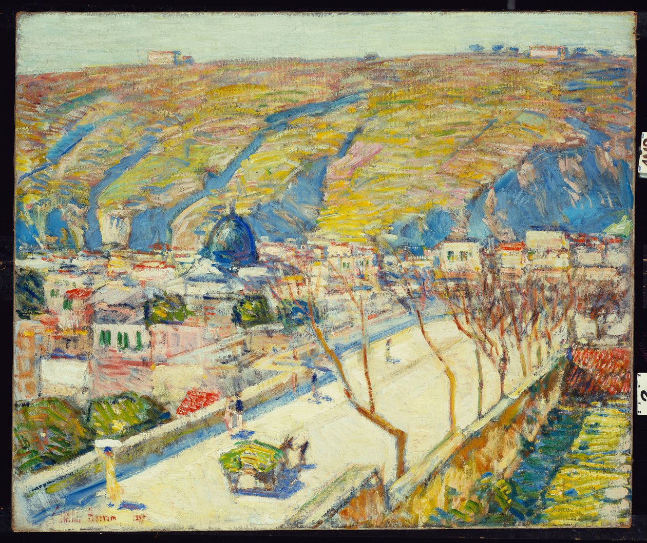 Híd Posilippónál, Nápolyban alkotó: Childe Frederick Hassam