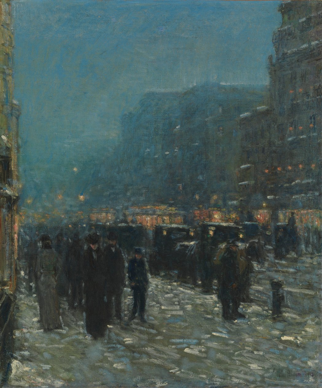 Broadway és 42nd Street alkotó: Childe Frederick Hassam
