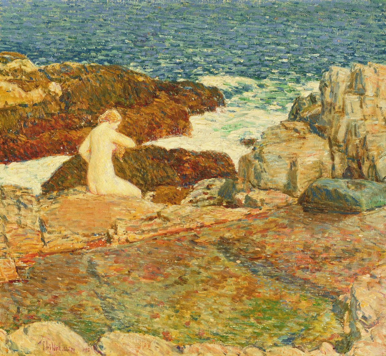 East Headland medence alkotó: Childe Frederick Hassam
