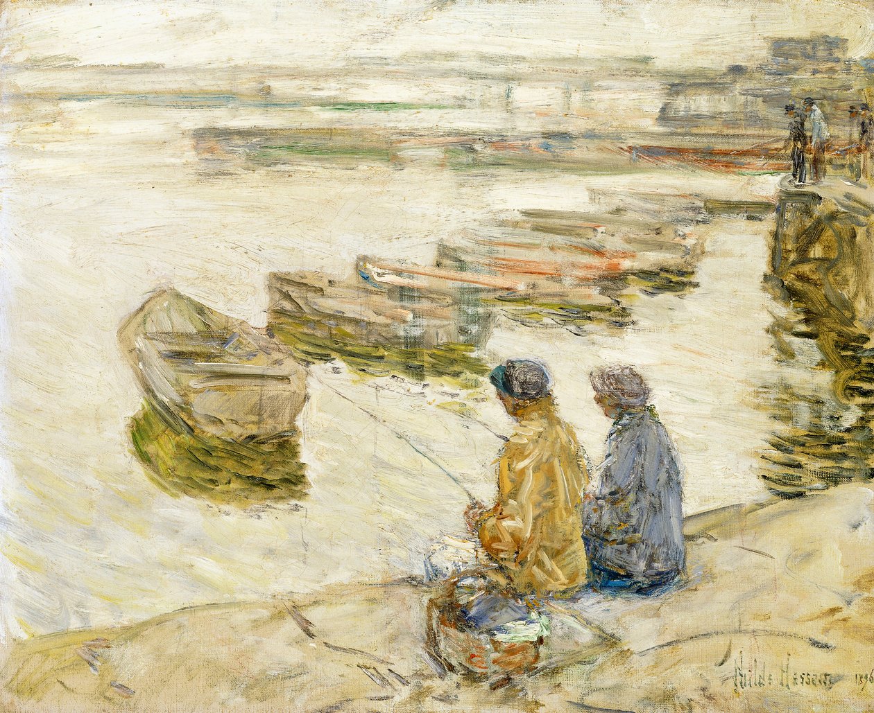Halászat alkotó: Childe Frederick Hassam