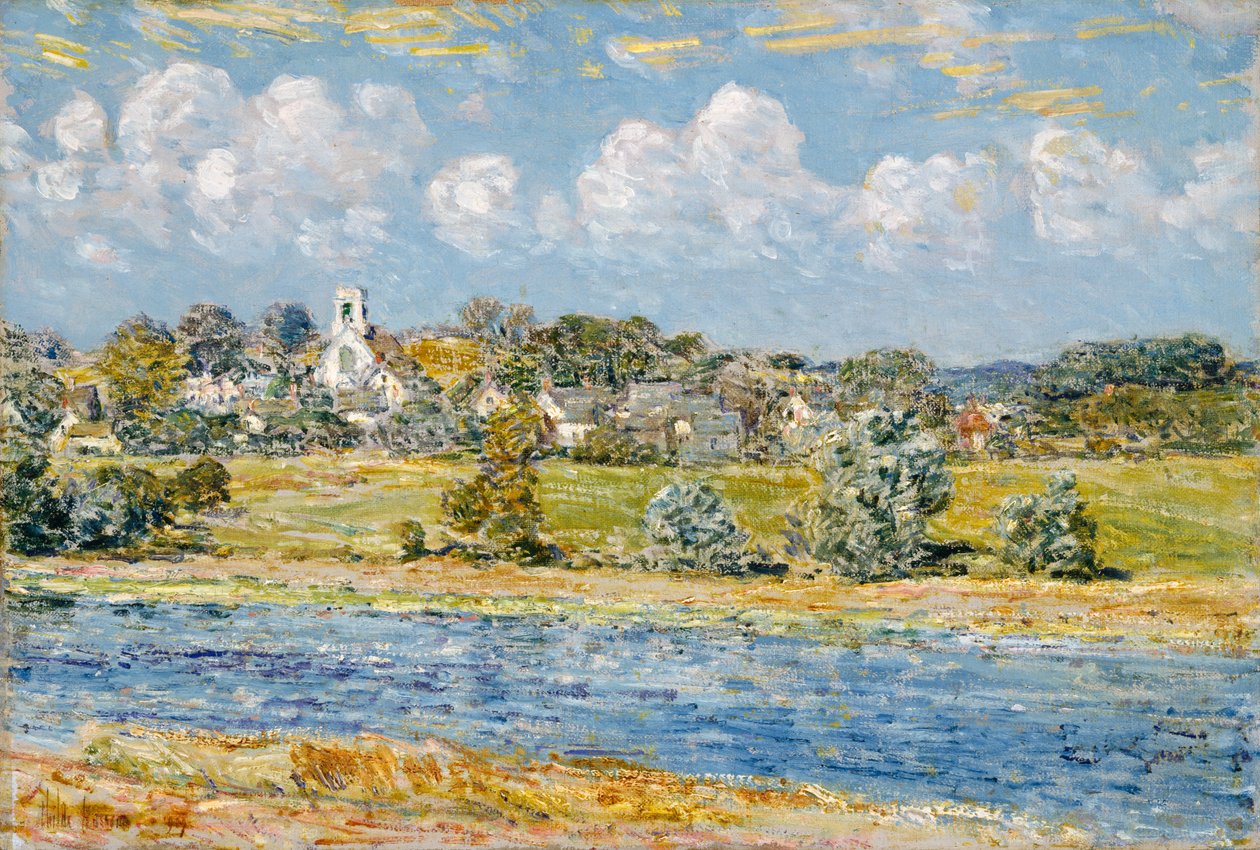 Táj Newfieldsben, New Hampshire-ben alkotó: Childe Frederick Hassam