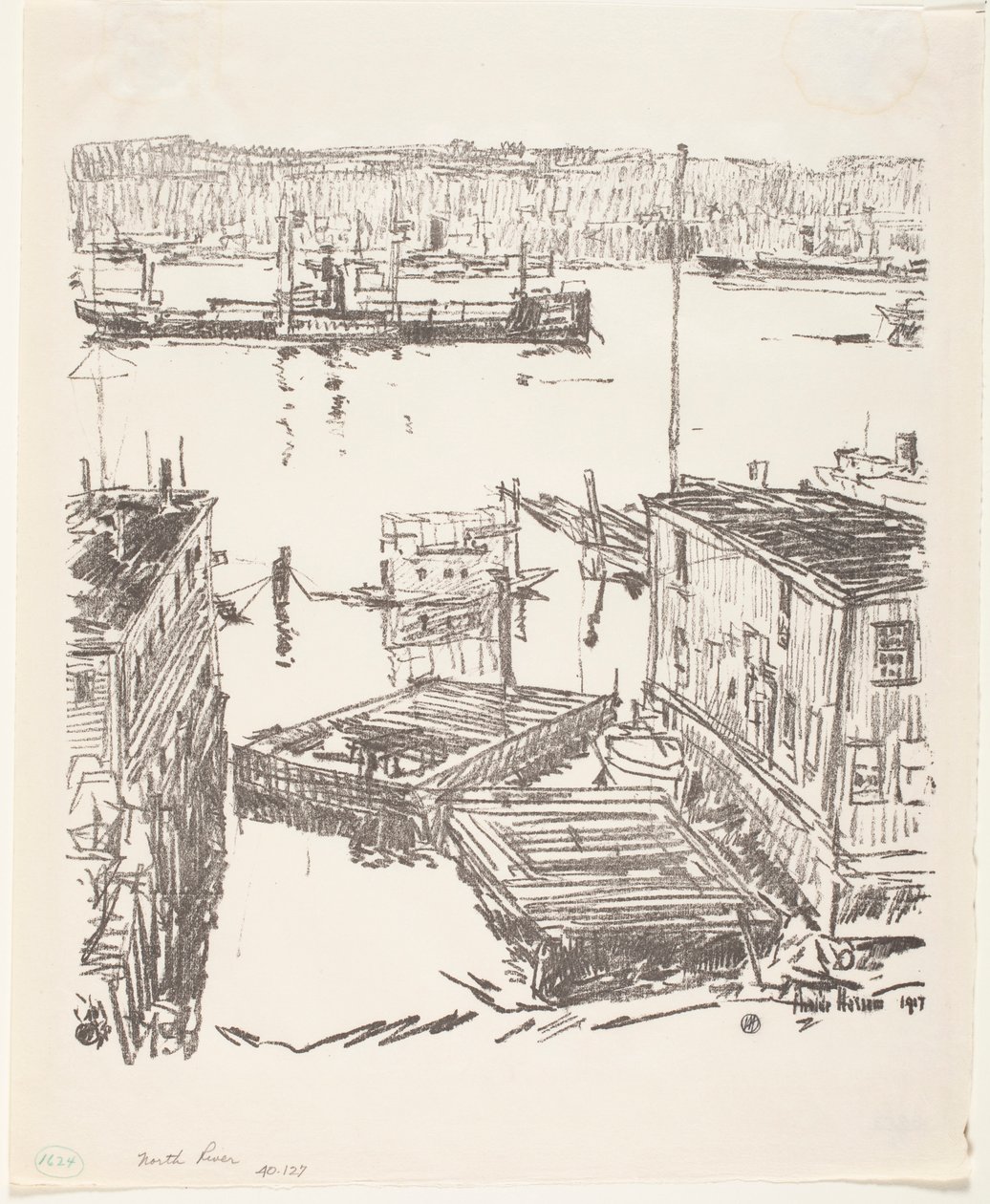 North River alkotó: Childe Frederick Hassam