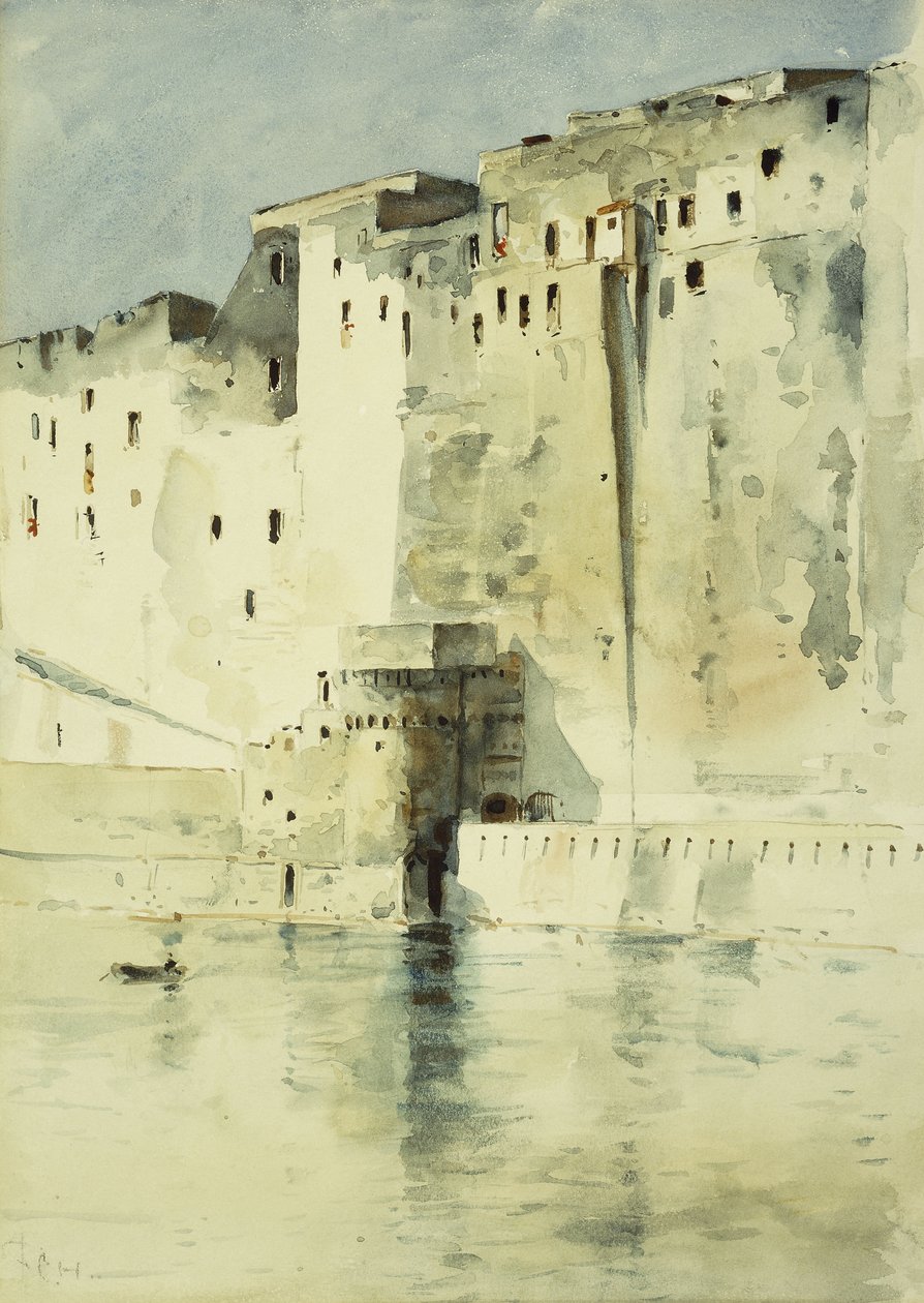 Régi erőd Nápoly alkotó: Childe Frederick Hassam