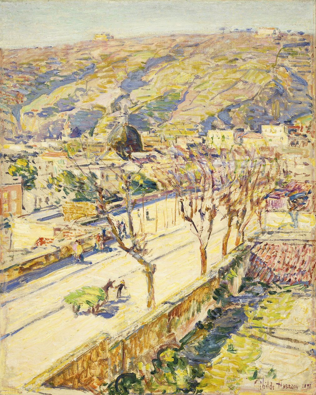 Posillipo, Olaszország alkotó: Childe Frederick Hassam