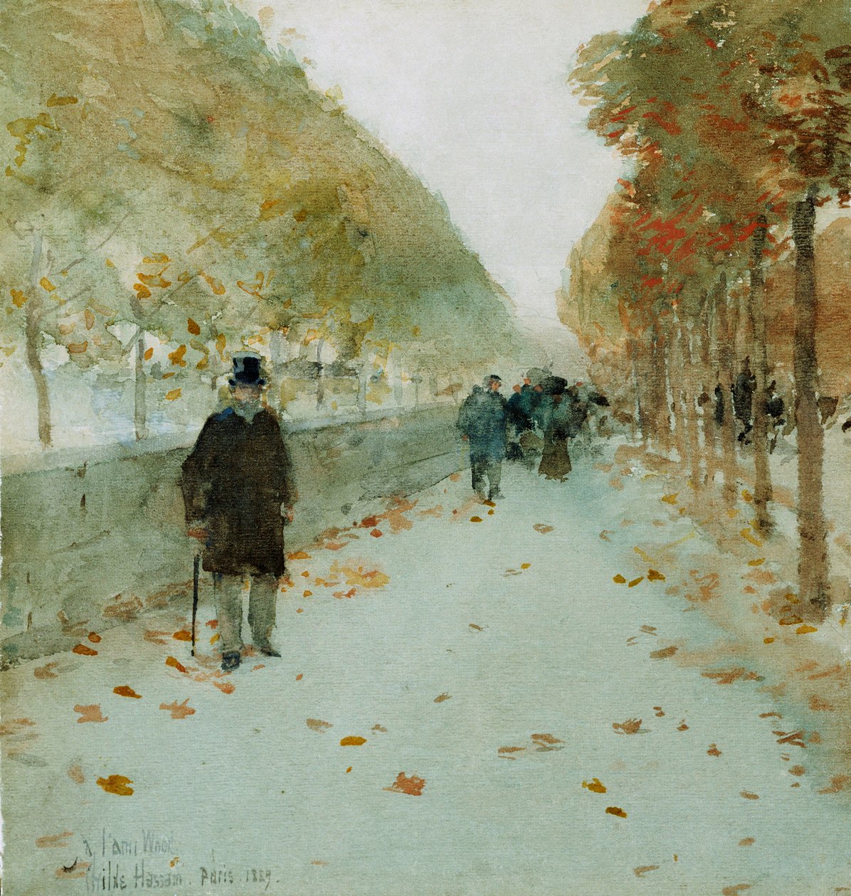 Quai du Louvre alkotó: Childe Frederick Hassam