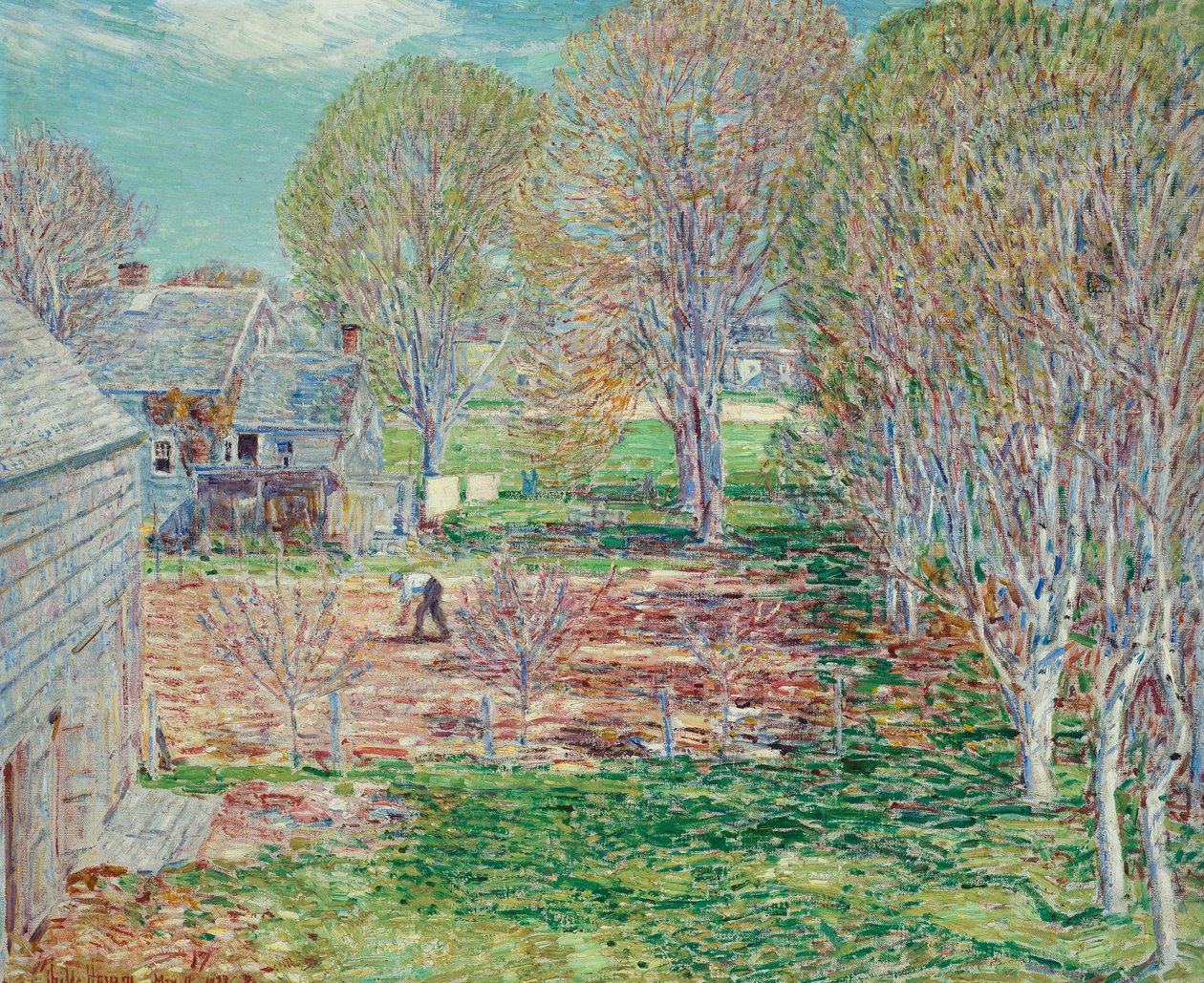 Tavaszi ültetés alkotó: Childe Frederick Hassam