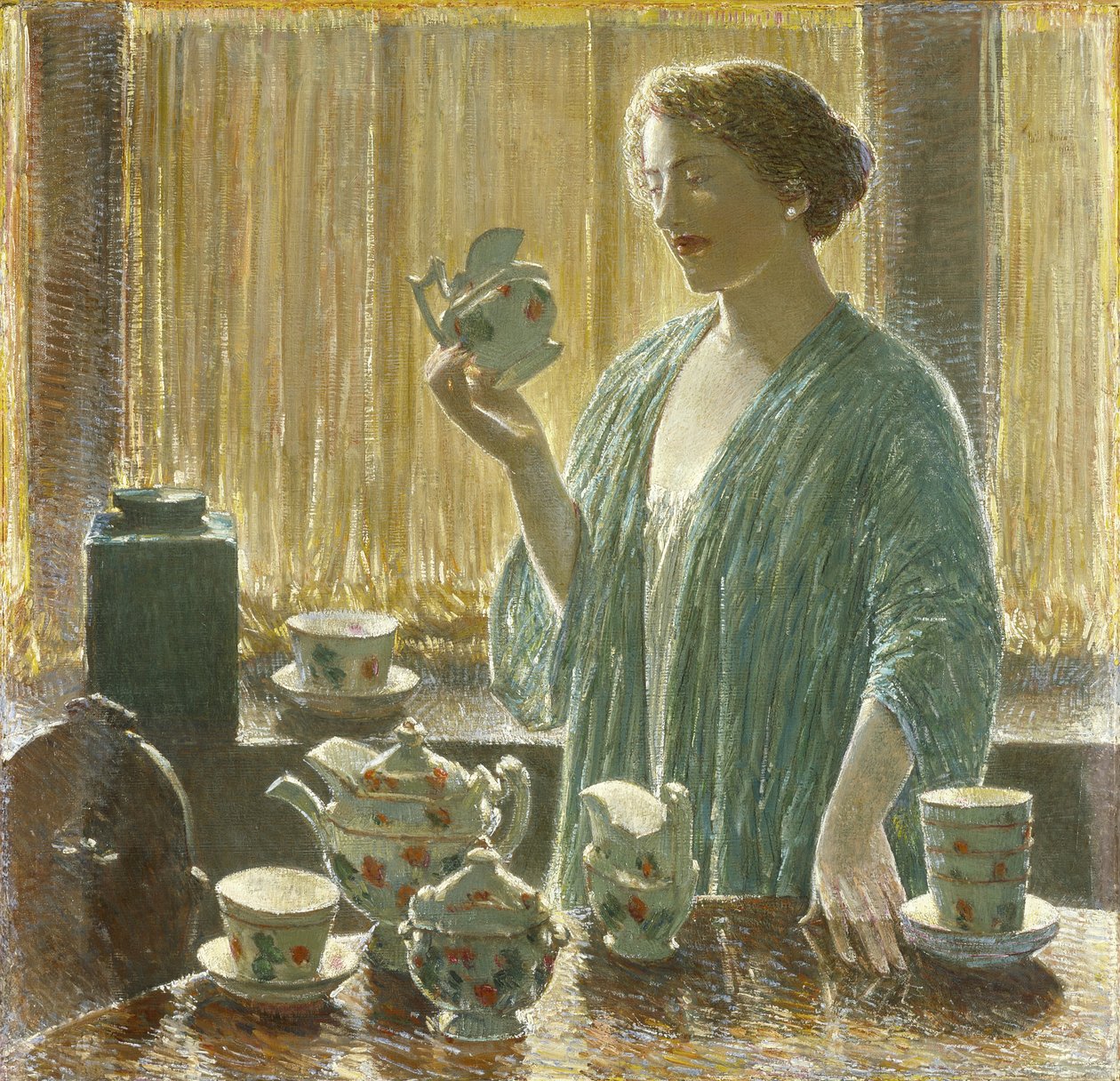 Epres teáskészlet alkotó: Childe Frederick Hassam