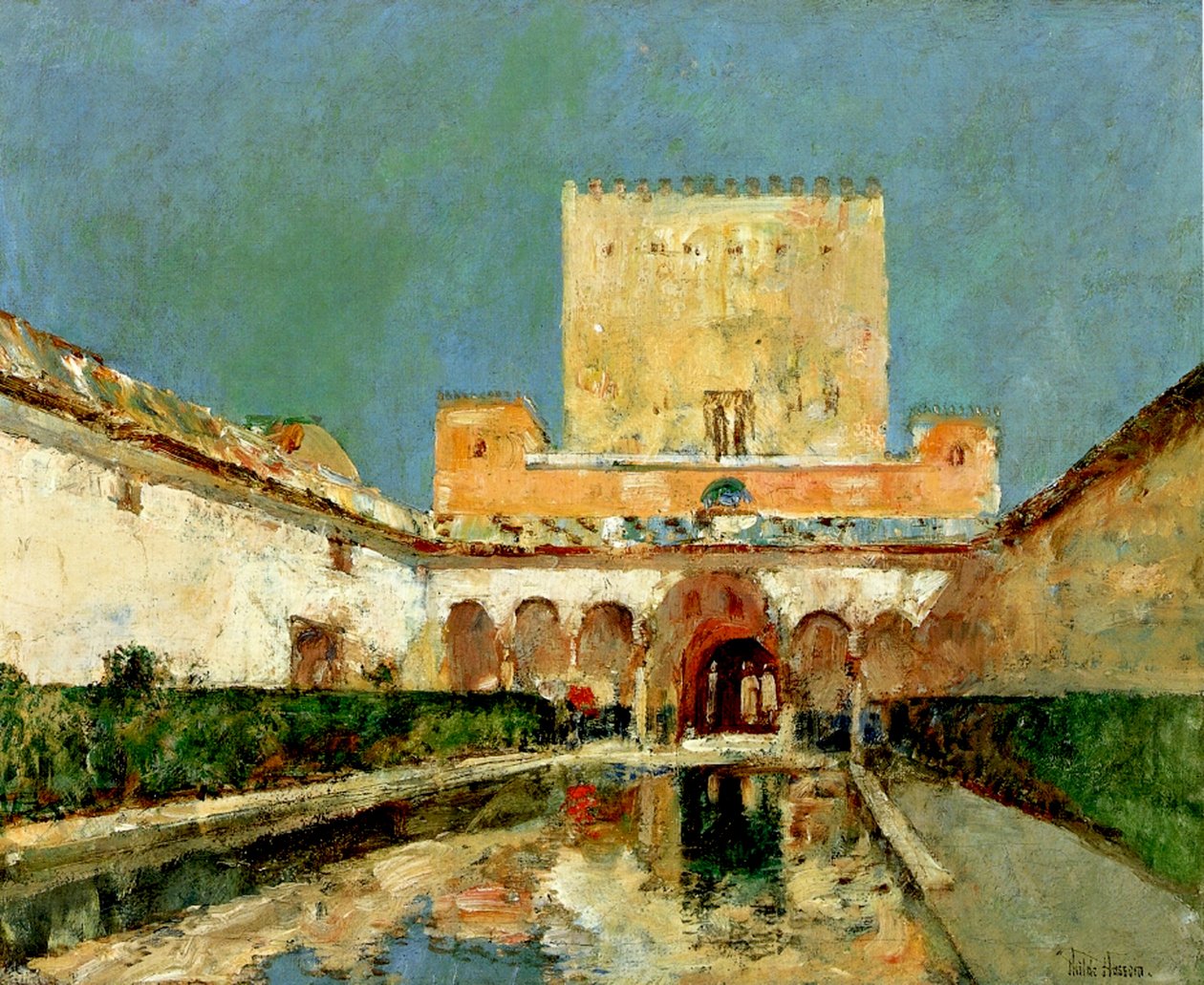 The Alhambra, Granada, Spanyolország, c1883 (olaj, vászon) alkotó: Childe Frederick Hassam