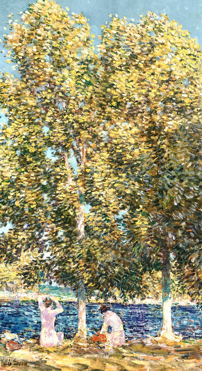 A fürdőzők alkotó: Childe Frederick Hassam