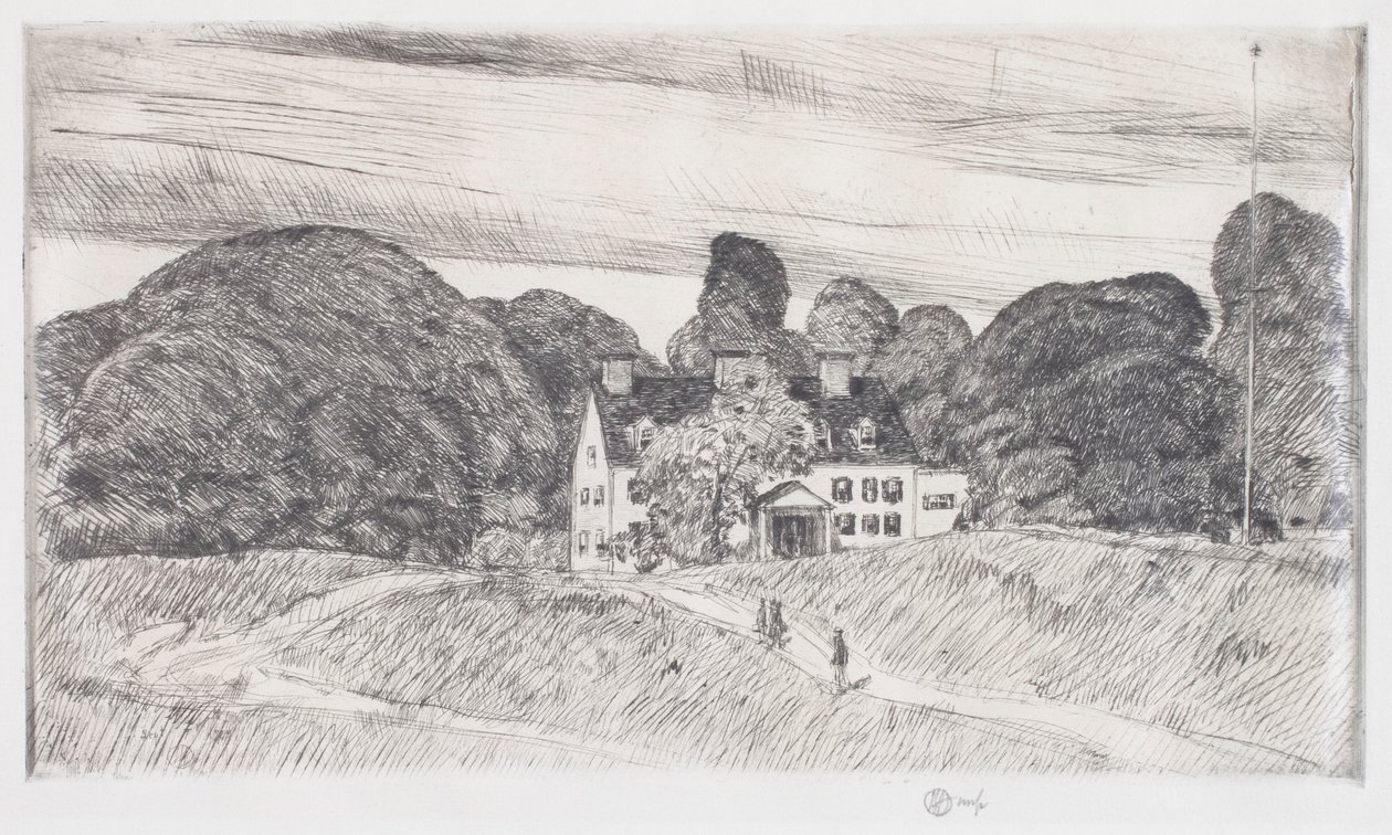 Az Oroszlán Gardiner Manor alkotó: Childe Frederick Hassam