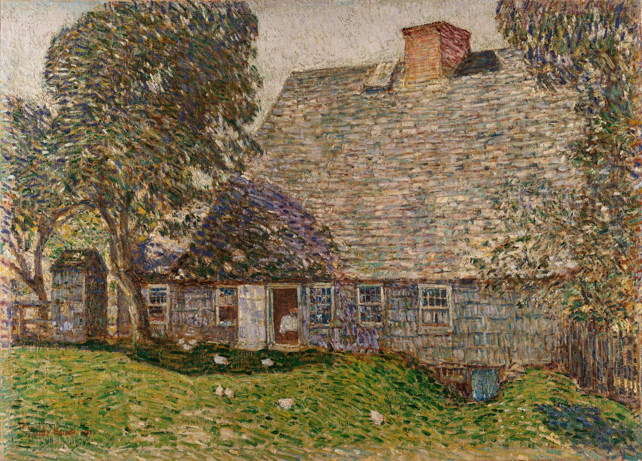 A régi Mulford-ház, East Hampton alkotó: Childe Frederick Hassam