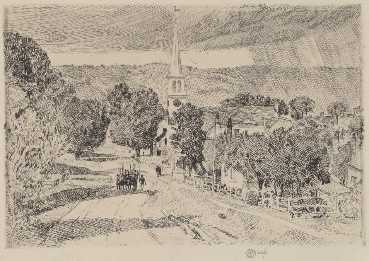Egy vermonti falu alkotó: Childe Hassam