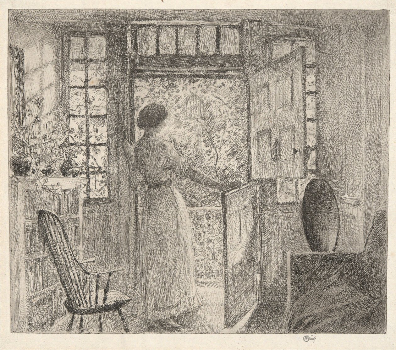 Holland ajtó alkotó: Childe Hassam