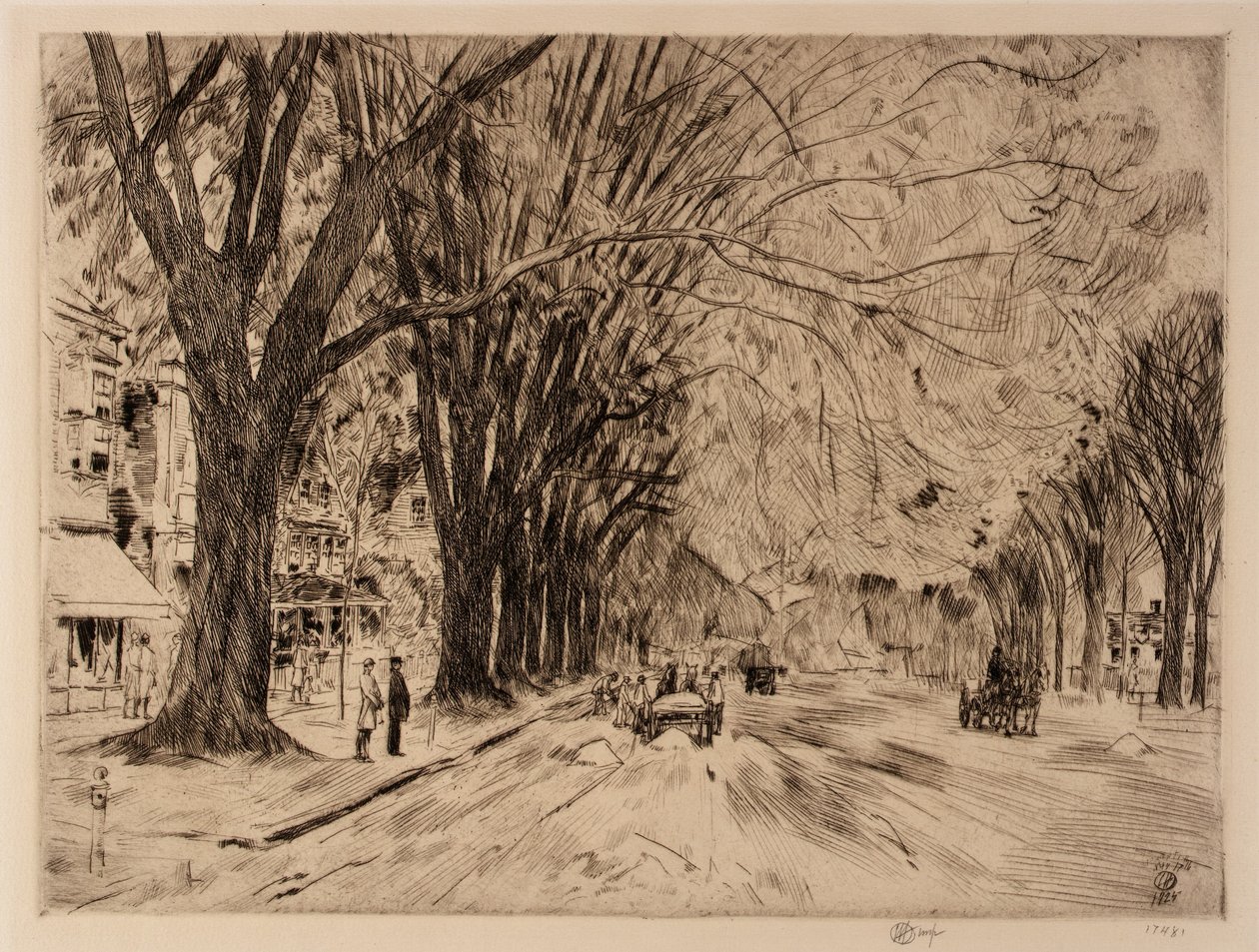 Easthampton Elms májusban alkotó: Childe Hassam