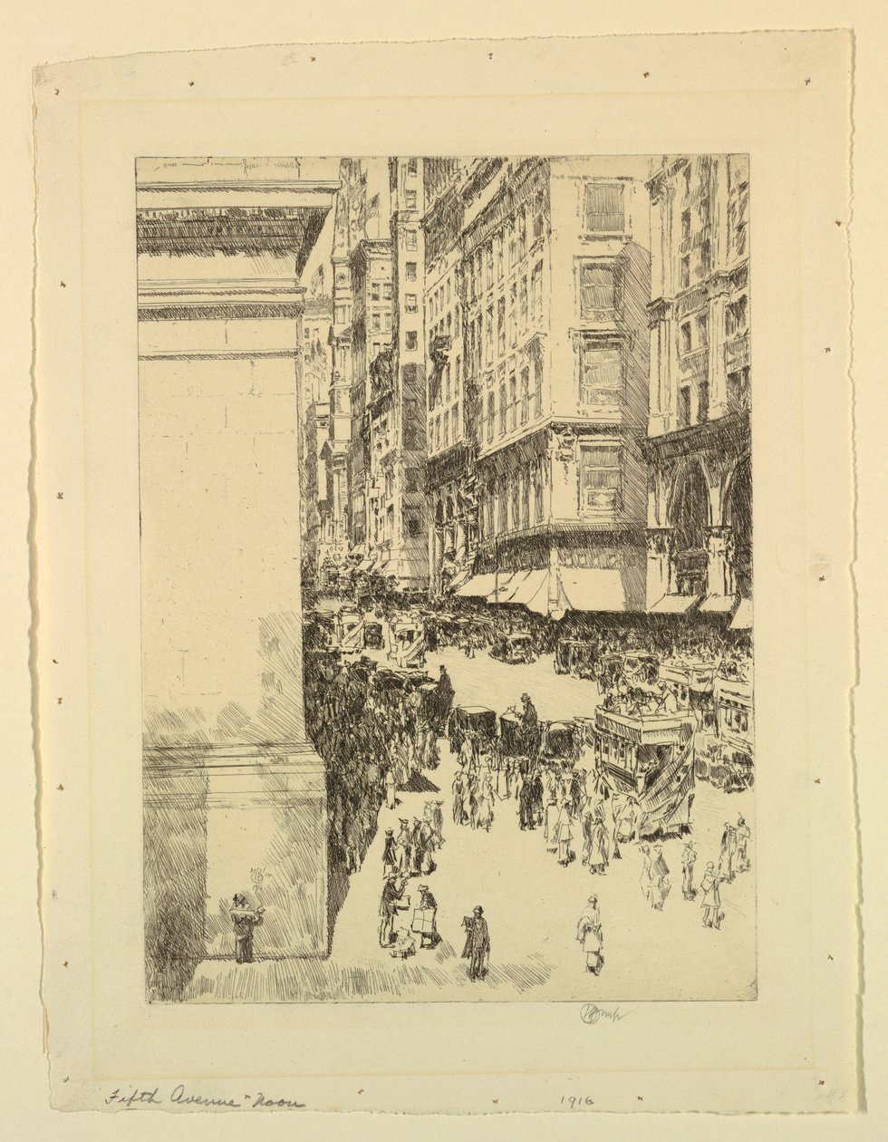 Fifth Avenue, dél alkotó: Childe Hassam