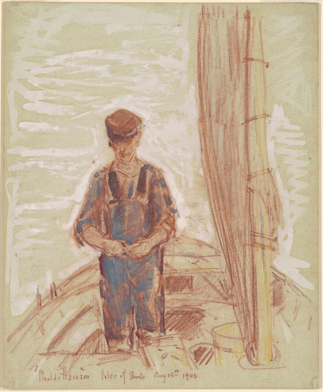 Fisherman, Isle of Shoals alkotó: Childe Hassam