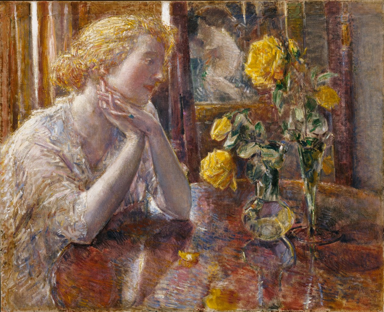 Maréchal Niel Roses alkotó: Childe Hassam