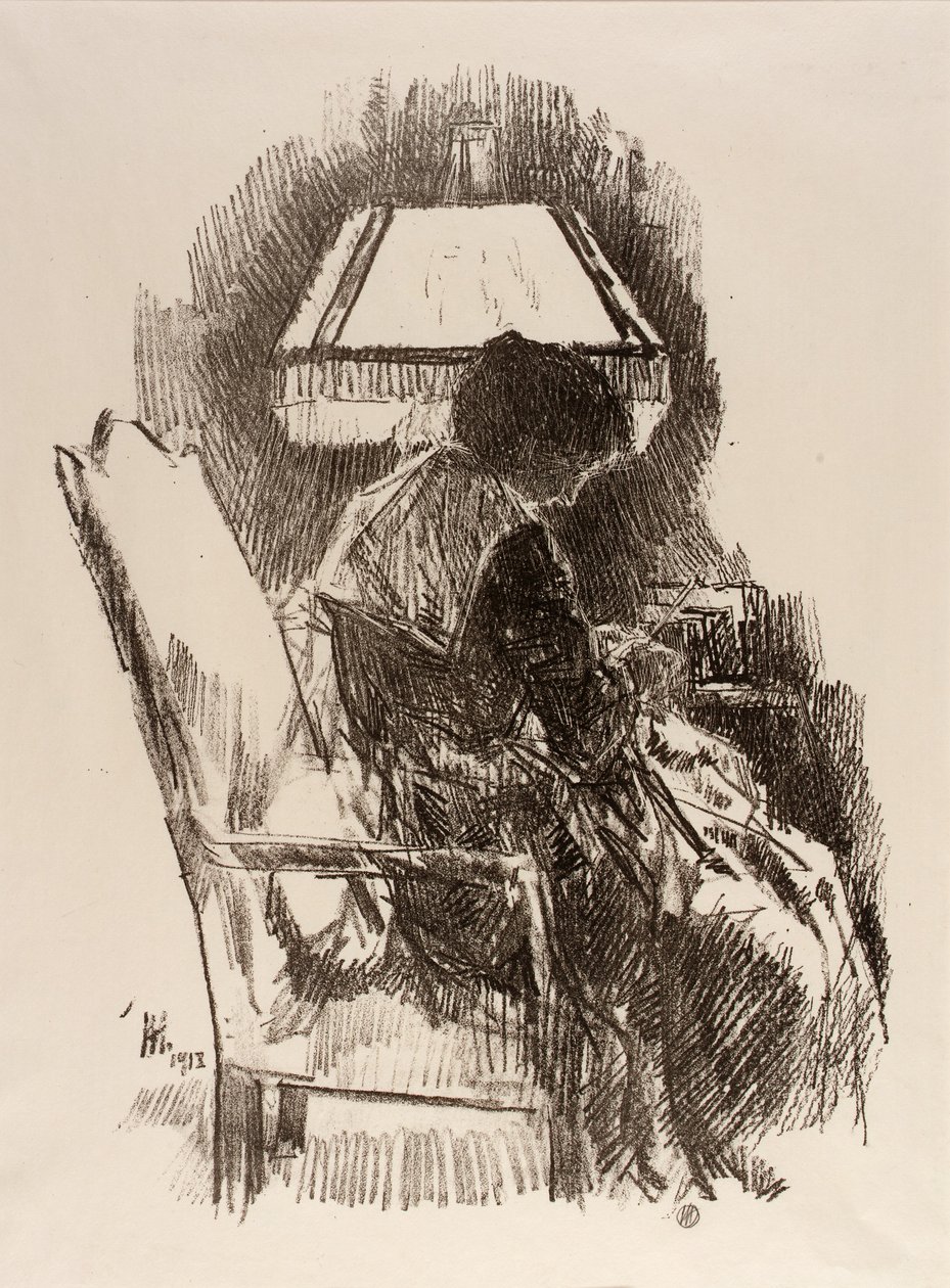 Hassam asszony, kötés alkotó: Childe Hassam
