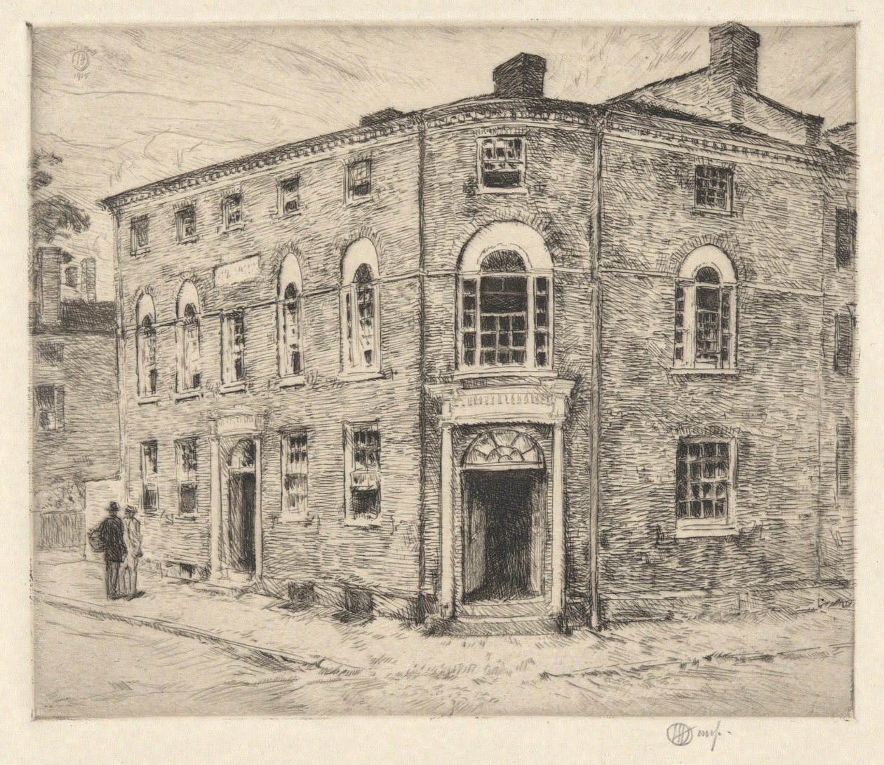 Old Custom House, Portsmouth, 1915 alkotó: Childe Hassam