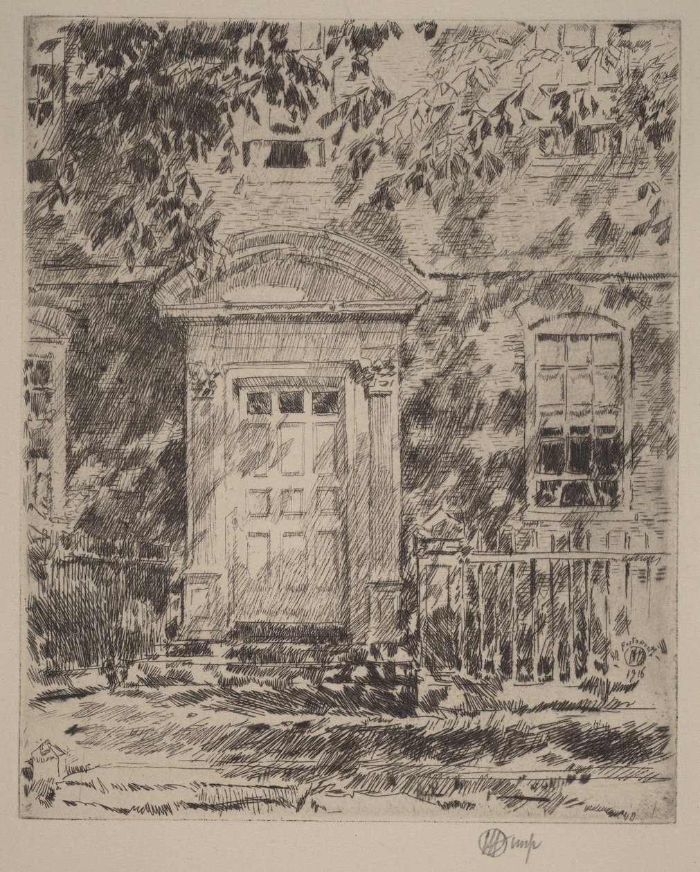 A Portsmouth-i bejárat alkotó: Childe Hassam
