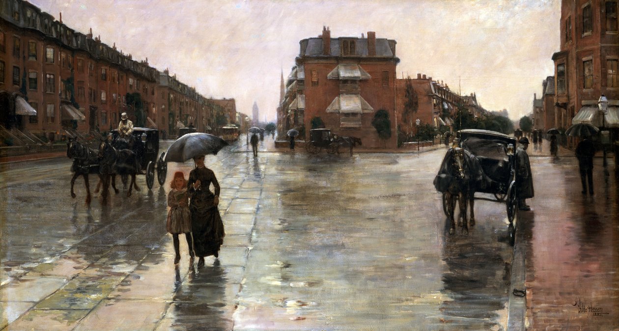 Esős nap, Boston alkotó: Childe Hassam