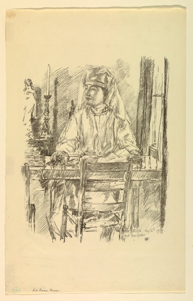 Vöröskeresztes nővér alkotó: Childe Hassam