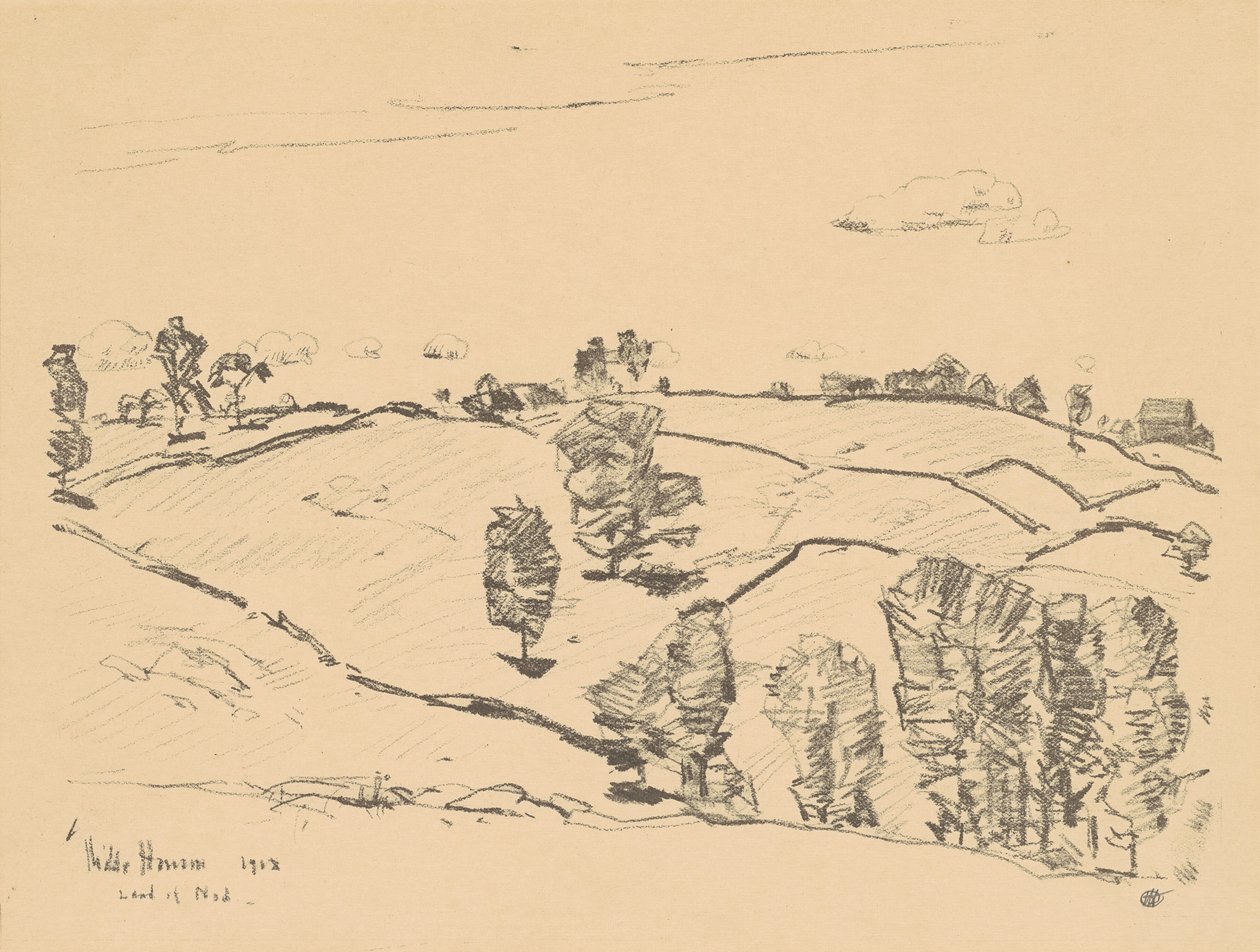 Kőkerítések, Nod földje alkotó: Childe Hassam