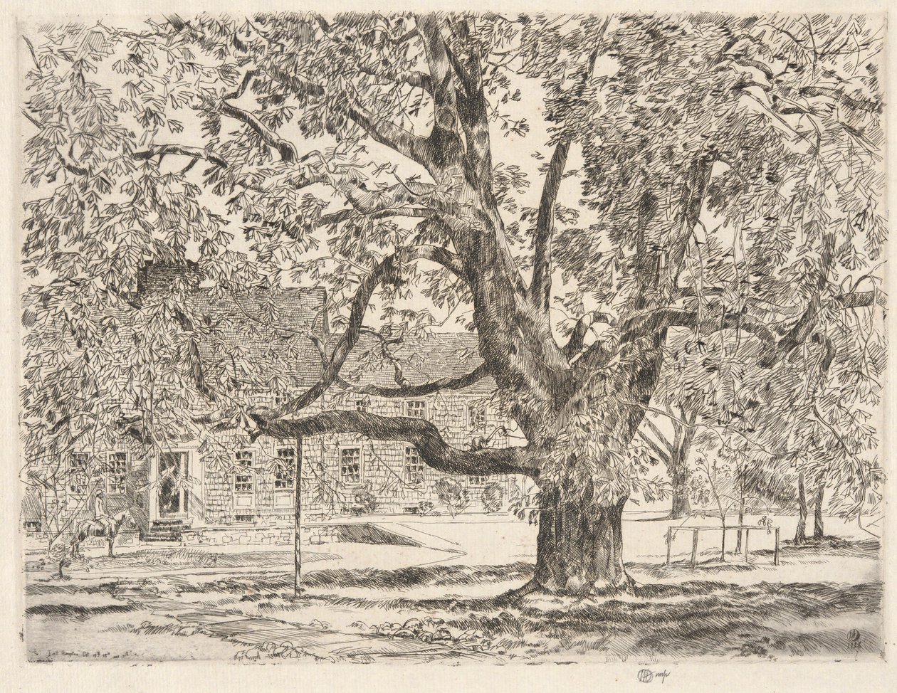 A nagy vadgesztenyefa, Easthampton alkotó: Childe Hassam