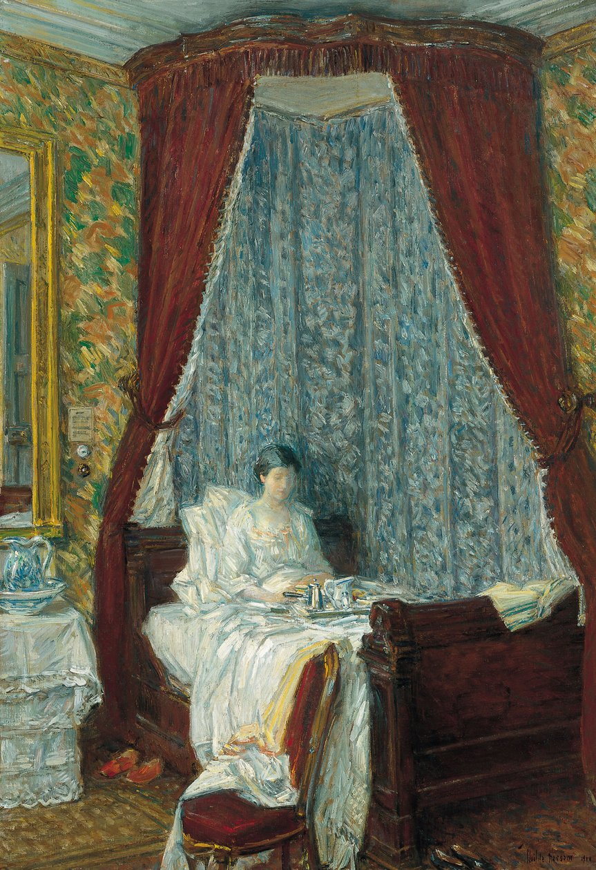 A francia reggeli, 1910 alkotó: Childe Hassam