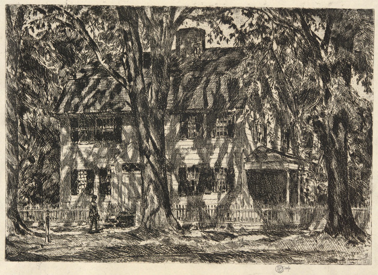 Az Oroszlán Gardner Ház, Easthampton alkotó: Childe Hassam